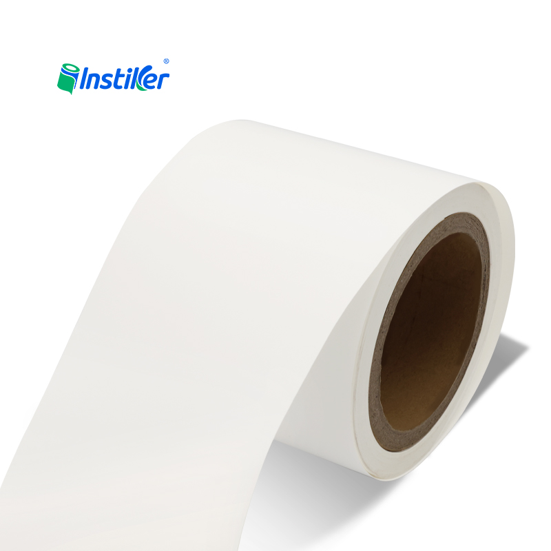 Tear Resistant Matt White PP Film Acrylic Glue Sticker Label Material Jumbo Roll