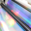 50um Laser Holographic BOPP Packaging Self Adhesive Labels Material Jumbo Roll for Printing Labels