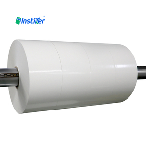PVC Gloss White Label Stock Self Adhesive Paper Polyester Sticker Vinyl Label Paper Jumbo Roll Self Adhesive Label Roll