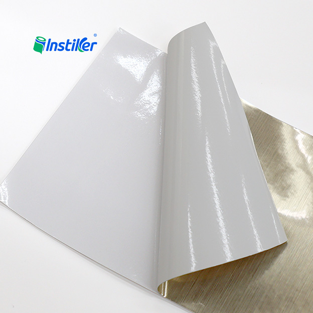 Premium Brushed Gold PVC Panel - Easy-to-Clean Decorative Sheet for Retail Store & Office