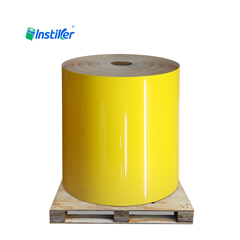 Wholesale of High Quality 50μm Yellow PET Solvent 60g White Glassine
