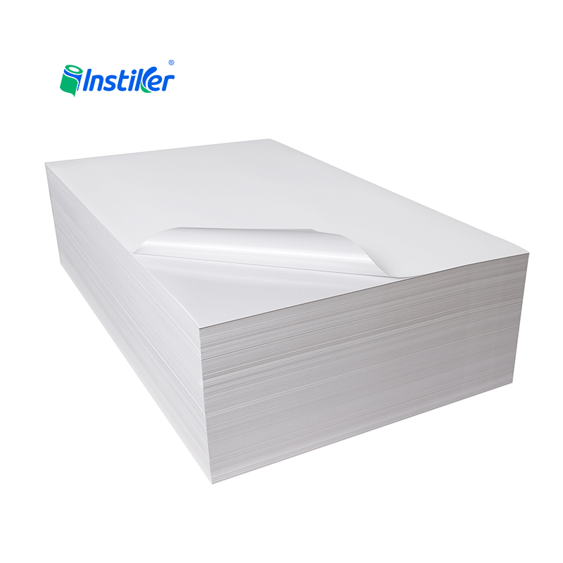 Matte Metallic Texture and Heat-Resistant Silver White PP Self-Adhesive 