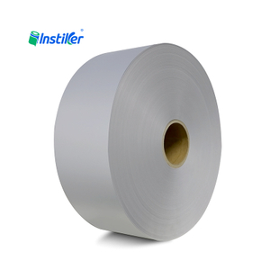 Factory Direct Sales of Matte Silver PET Self Adhesive Material Label Large Roll Self Adhesive Sticker Paper