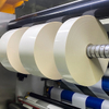 Double-sided Transparent BOPP Self-adhesive Label Paper Jumbo Roll with PET Liner for Printing Material