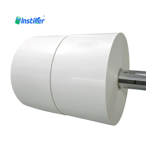 Bright Colors And Scratch-Resistant Gloss White PP Self-Adhesive Sticker Jumbo Rolls
