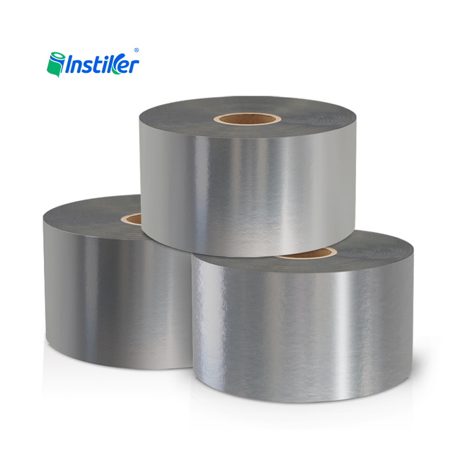 Scratch-Resistant High Tensile Strength Glossy Silver BOPP White Glassine Self Adhesive Labels Roll
