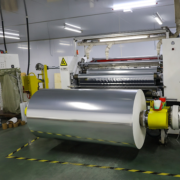 Oil-Resistant and Scratch-Resistant Silver BOPP Metallic Texture Label Film Jumbo Roll