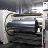 Metallic Texture Bright Silver BOPP Film Sticker Water Based Glue Glassine Liner Label Jumbo Rolls