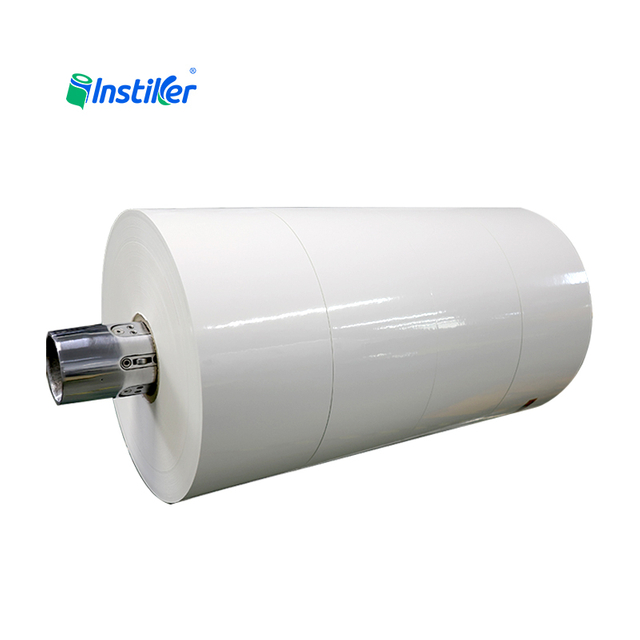 Yellow PEK Liner Transparent PET Self Adhesive Label Film