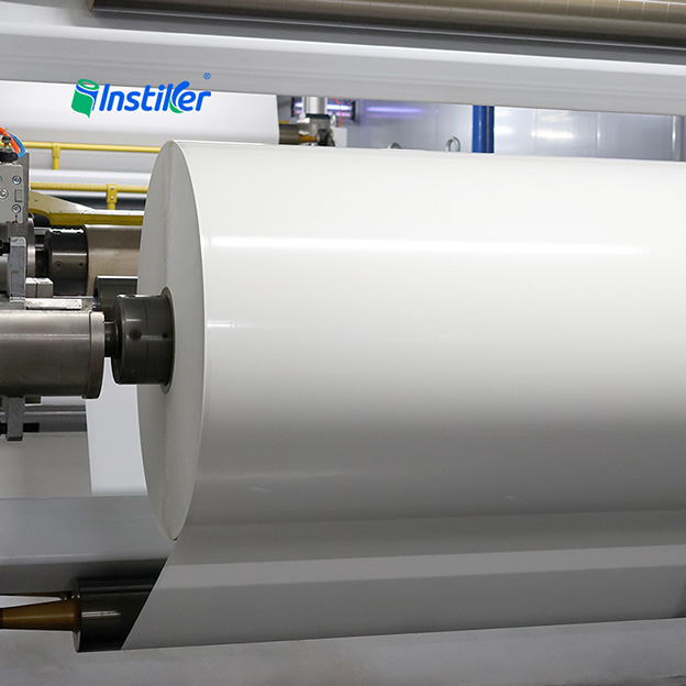 Double-sided Transparent BOPP Self-adhesive Label Paper Jumbo Roll with PET Liner for Printing Material
