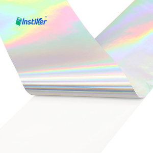 Wide Range of Application Laser Holographic Paper Acrylic Adhesive Sticker White Glassine Liner Rolls