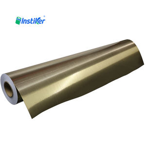 Premium Brushed Gold PVC Panel - Easy-to-Clean Decorative Sheet for Retail Store & Office