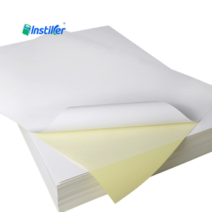 Smooth Semigloss Paper Self Adhesive Sticker Yellow Release Liner Label