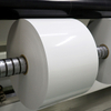75um White PET Aluminized 190g Roll Self-adhesive Material solvent Label Sticker Wholesale Label Jumbo Roll