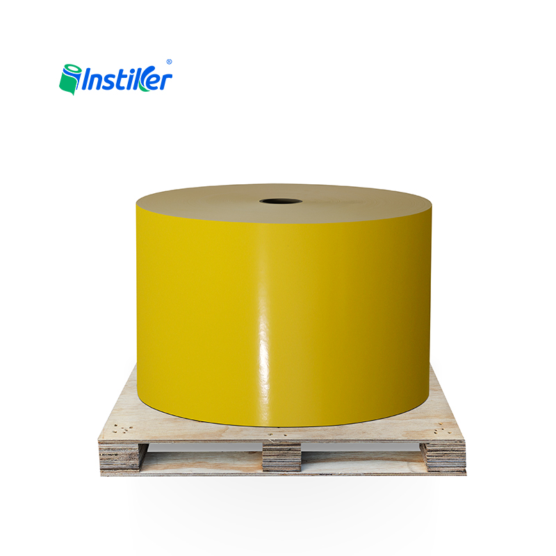 Vinyl Coated Paper Self-adhesive Is Suitable for Masking Labels, Glue Color Can Be Customized Thermal Label Jumbo Roll