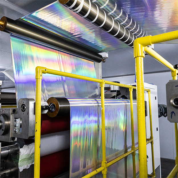 Printable Laser Holographic Film Roll Laser Hologram Film Jumbo Roll Anti-counterfeiting Label of Self-adhesive Material