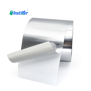 Metallic Texture Bright Silver Paper Acrylic White Glassine Label Paper Stickers Jumbo Roll