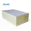 Metallic Matt Silver PET Film Solvent Acrylic Adhesive Label With Yellow Release Paper Sticker