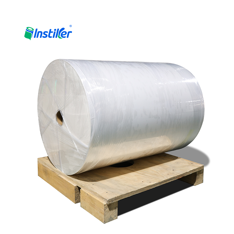 Waterproof Label Material Jumbo Roll White Glossy PP Label Sticker Roll Factory Film Label with 1070mm Width Accept Customized