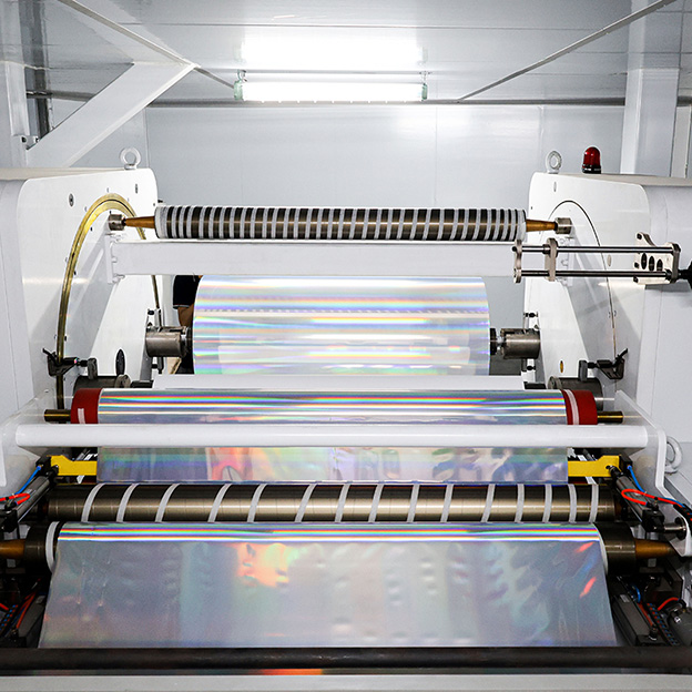 Wholesale of High Quality 50μ Laser Holographic Bopp Acrylic 60g White Glassine