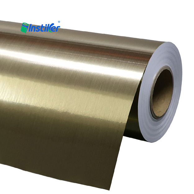 High-Grade Brushed Gold PVC Material – Scratch-Proof, UV-Stable for Retail Displays & Store Fixtures