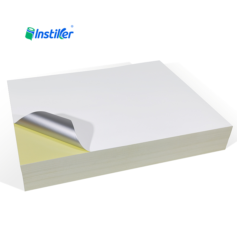 Factory Direct Sales of Bright Silver Aluminum Foil Paper Self-adhesive Jumbo Rolls Aluminum Foil Sealing and Labeling Material