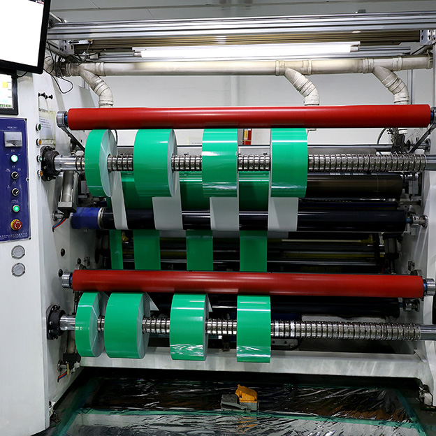 Custom Size Green PET Labels Self-Adhesive Paper Jumbo Roll