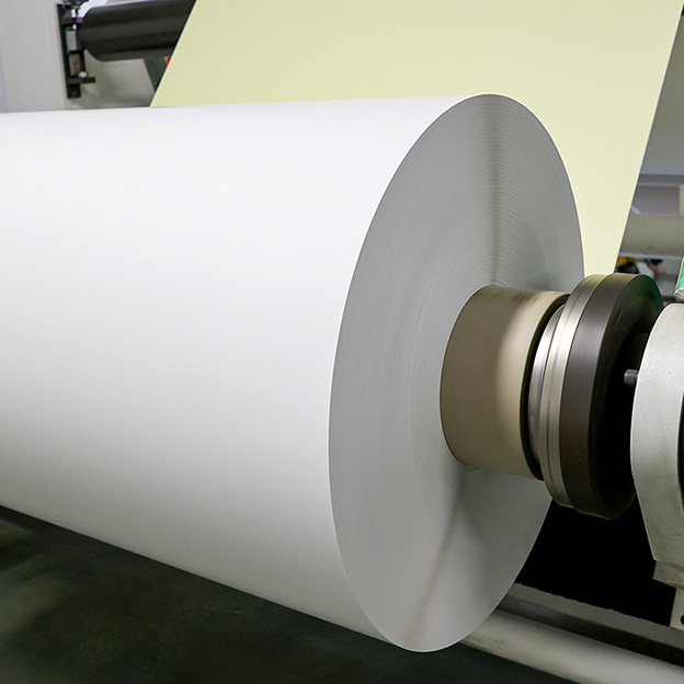 Heat Resistant Thermal Transfer Paper Water Base Adhesive Sticker with White Glassine Liner Rolls