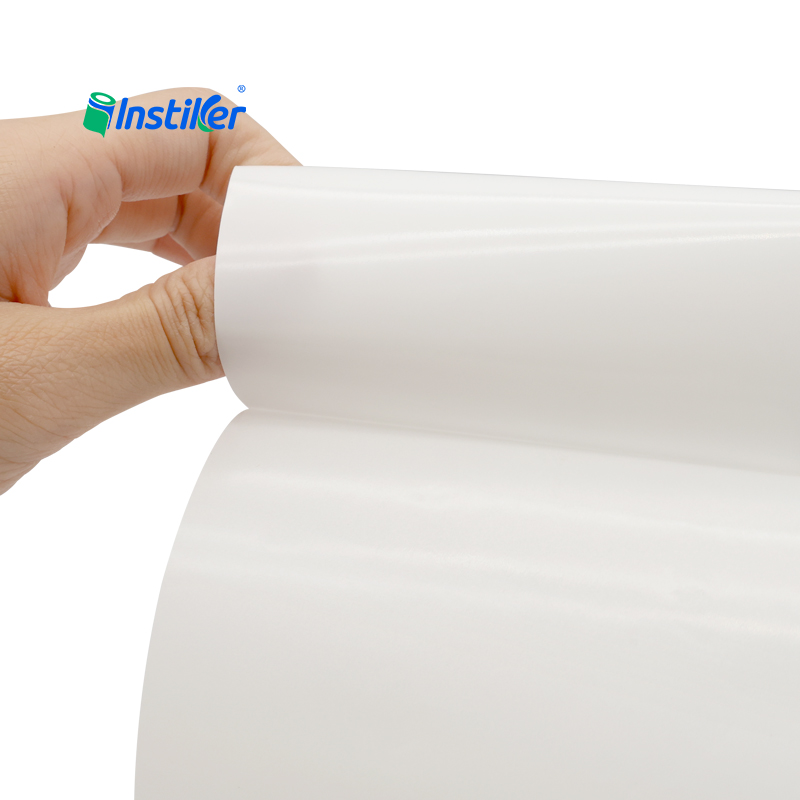 80μm White PE Self Adhesive Label Jumbo Roll