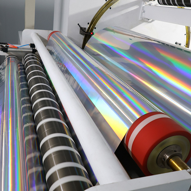 50mic Bopp Laser Holographic Jumbo Label Material Sticker Roll