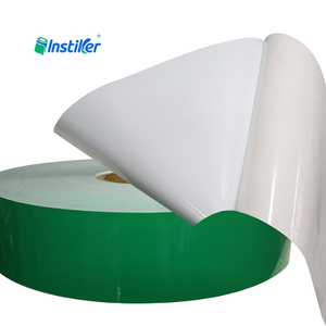 Custom Size Green PET Labels Self-Adhesive Paper Jumbo Roll