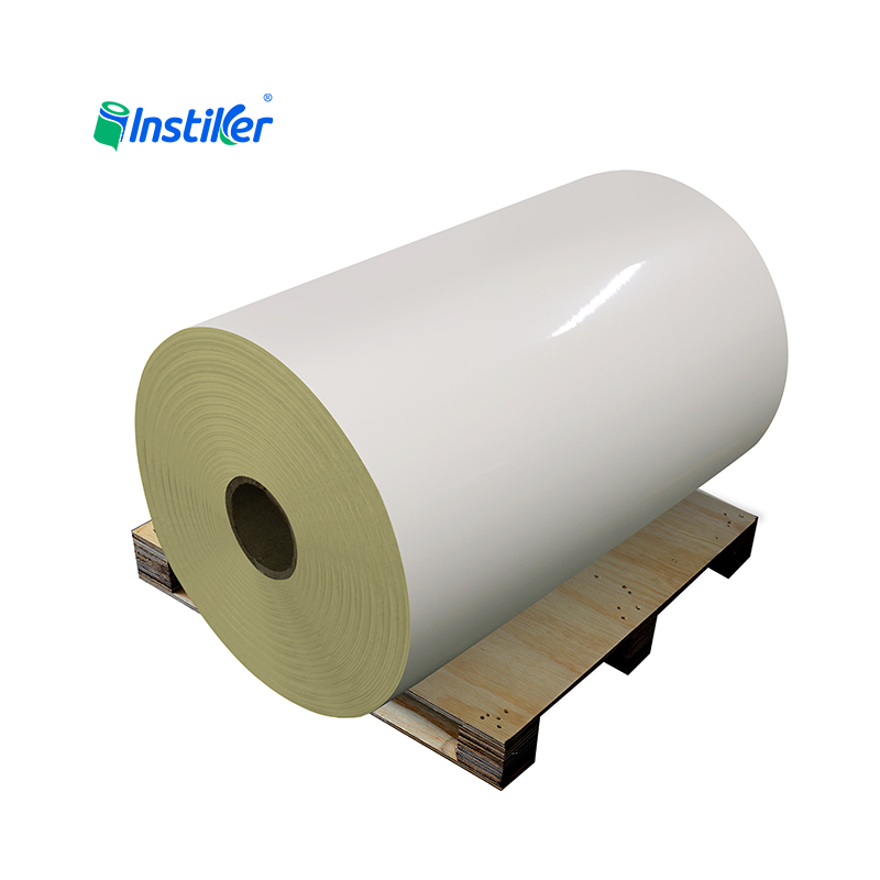 UV Inkjet Glossy White Paper Vinyl Sticker Self Adhesive Film Roll UV-Activated Adhesive Paper Roll Label Paper