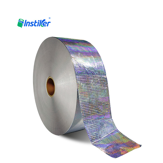 Sand Dot Laser Holographic BOPP Film Acrylic Adhesive White Glassine Liner