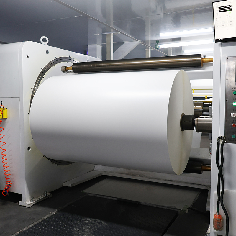 80μm White PE Self Adhesive Label Jumbo Roll