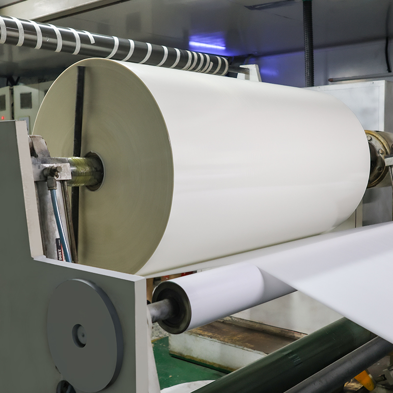 Yellow PEK Liner Transparent PET Self Adhesive Label Film