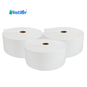 Versatile Matt White PP Film Sticker Acrylic Adhesive Label With Glassine Liner Material Jumbo Rolls