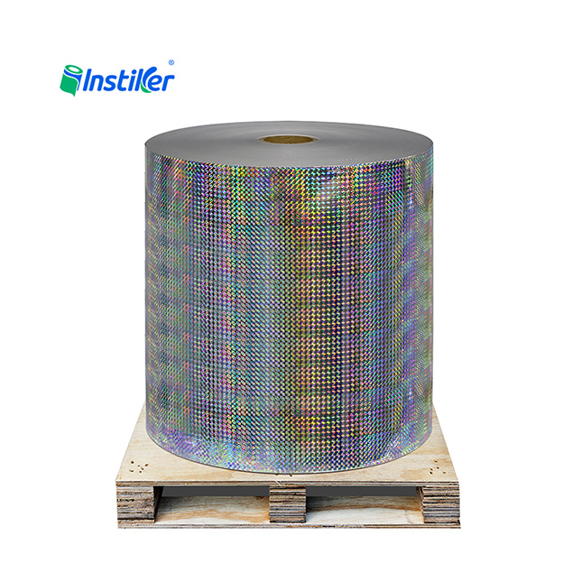 Sand Dot Laser Holographic BOPP Film Acrylic Adhesive White Glassine Liner