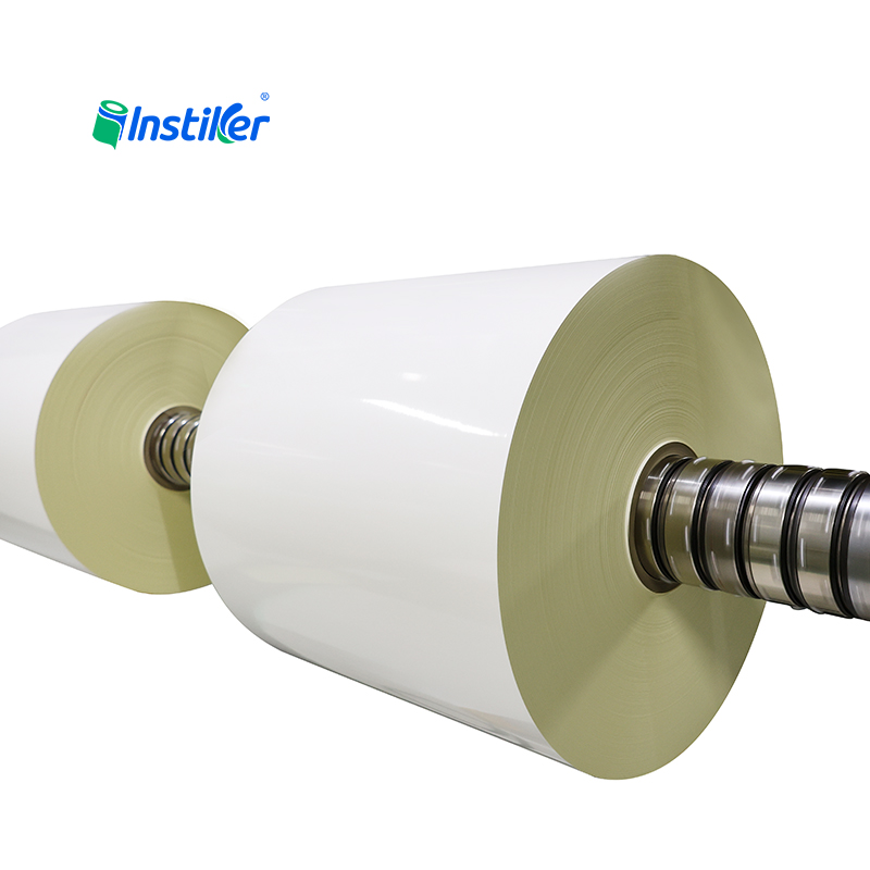 UV Inkjet Glossy White Paper Vinyl Sticker Self Adhesive Film Roll UV-Activated Adhesive Paper Roll Label Paper