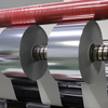 Metallic Texture Bright Silver BOPP Film Sticker Water Based Glue Glassine Liner Label Jumbo Rolls