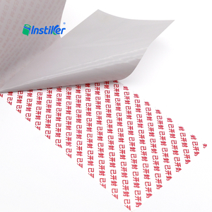 Red Void Security Label Material Sticker Adhesive PET Anti-counterfeit Label Sticker Roll