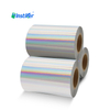 50um Laser Holographic BOPP Packaging Self Adhesive Labels Material Jumbo Roll for Printing Labels