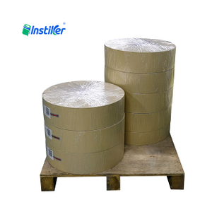 Environmentally friendly self-adhesive labels made of kraft paper in jumbo rolls