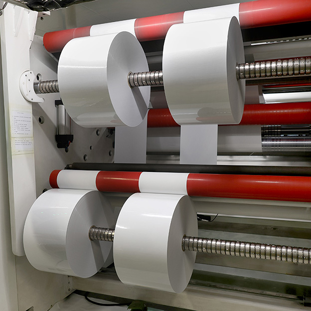 1530mm White/Silver/Transparent Polyethylene PE Self Adhesive Sticker Label Paper Jumbo Roll