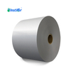 Factory Direct Supply 70μm Silver White PP Acrylic 30μm PET Liner Self Adhesive Label Material Jumbo Roll Wholesale