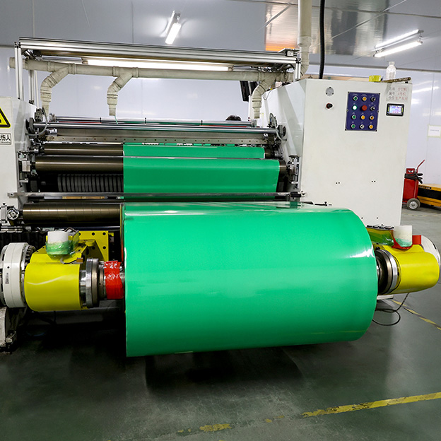 Custom Size Green PET Labels Self-Adhesive Paper Jumbo Roll