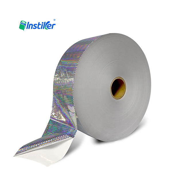 Sand Dot Laser Holographic BOPP Film Acrylic Adhesive White Glassine Liner