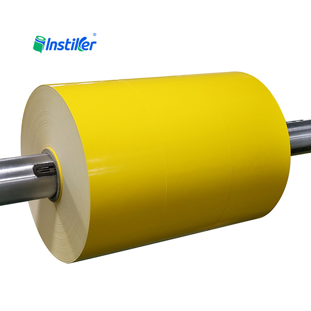 High-quality Yellow PVC Outdoor Self-adhesive Material for Advertising Jumbo Roll