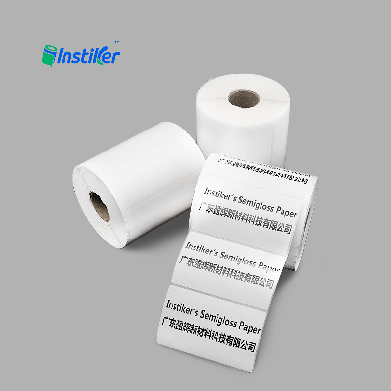 Wholesale of High Quality 80g Semi Gloss Self Adhesive Sticker Paper Raw Materials Label Jumbo Roll
