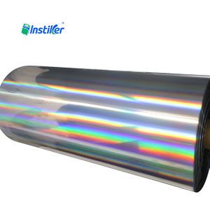 Rainbow Color Laser Holographic BOPP Film Self Adhesive Sticker Label Jumbo Roll