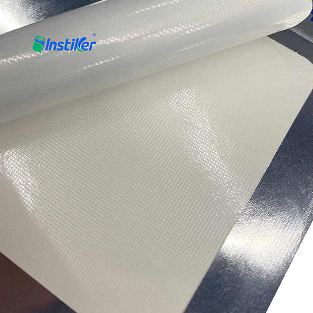 Wholesale of High Quality 70μ Silver white PP Acrylic 80g Square Gird Glassine